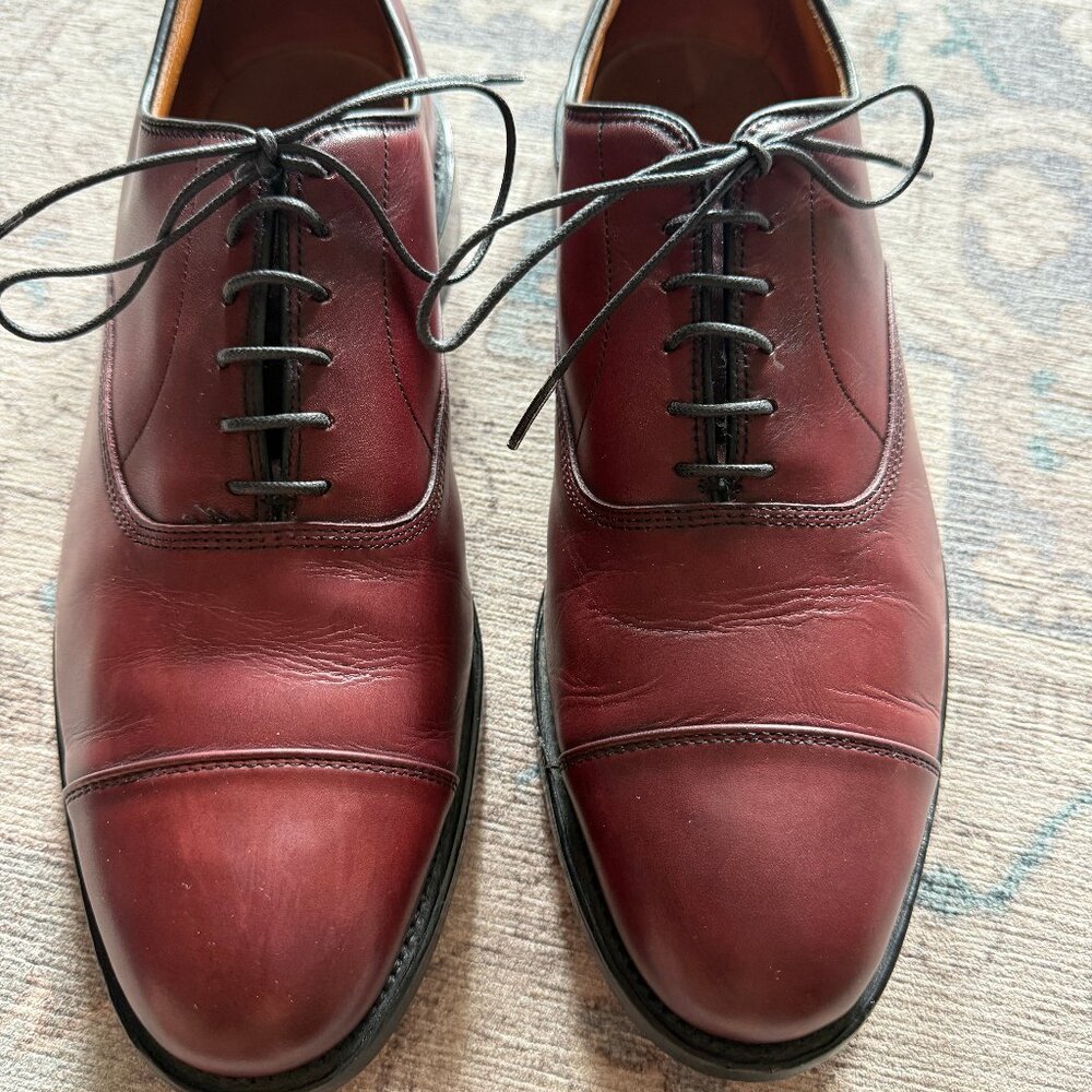 Allen Edmonds Park Avenue Cap-Toe Oxford Merlot 10.5D 5875